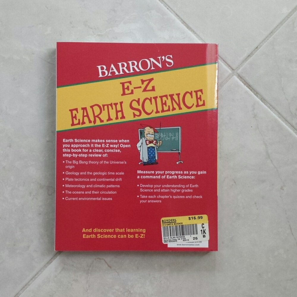 Unused Barron E-Z Earth Science Clep Book - Picture 2 of 2